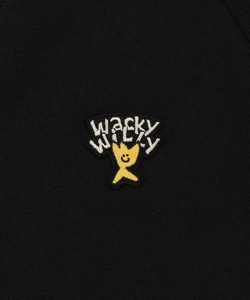 Kiki logo V-neck cardigan black