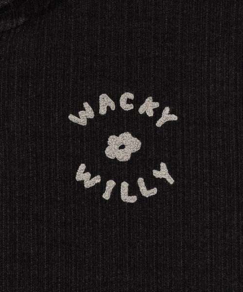 Women's Velvet Corduroy Cropped Hooded Zip-Up Charcoal