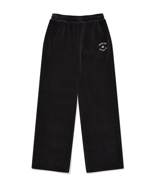 Women's Velvet Corduroy Pants Charcoal