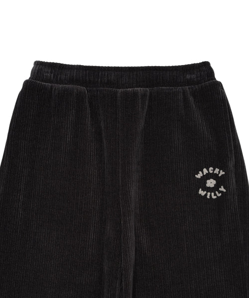 Women's Velvet Corduroy Pants Charcoal