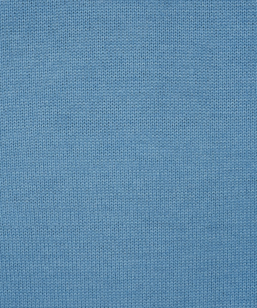 One Point Pullover Knit Blue