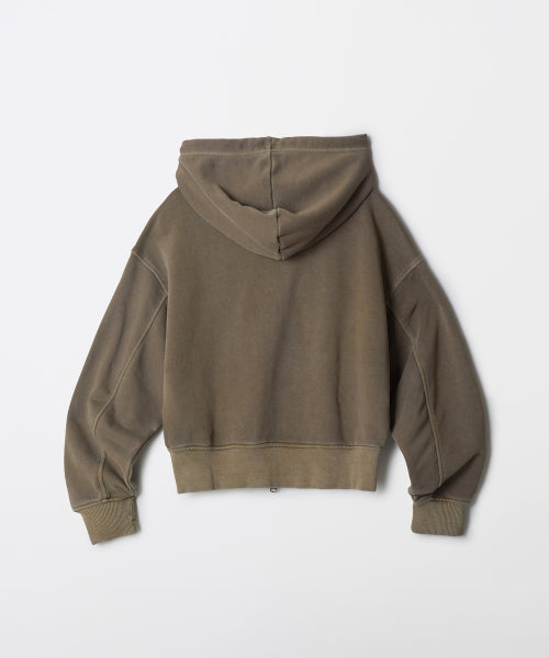 [French Terry] Women's Pigment Hood Zip-Up_SPMZF4TGY2