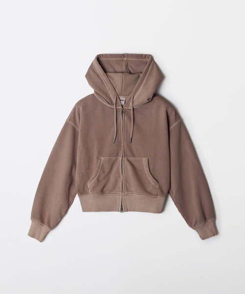 [French Terry] Women's Pigment Hood Zip-Up_SPMZF4TGY2