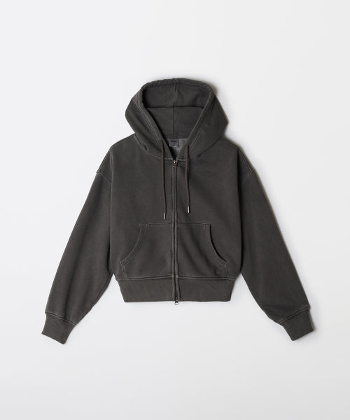 [French Terry] Women's Pigment Hood Zip-Up_SPMZF4TGY2