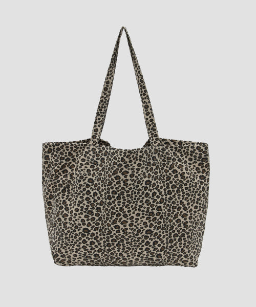MAISON DE ROLA LEOPARD SHOULDER BAG BEIGE
