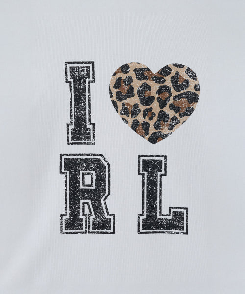 LEOPARD HEART T-SHIRT WHITE