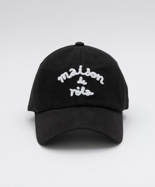 MAISON DE ROLA EMBROIDERY CAP BLACK