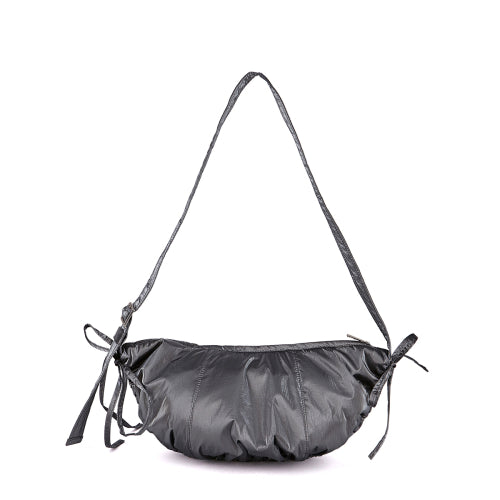 Nylon Shirring Half Moon Cross Bag FLOTFA3B11