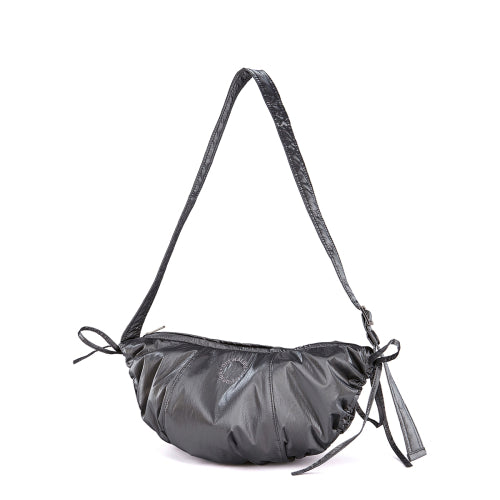 Nylon Shirring Half Moon Cross Bag FLOTFA3B11