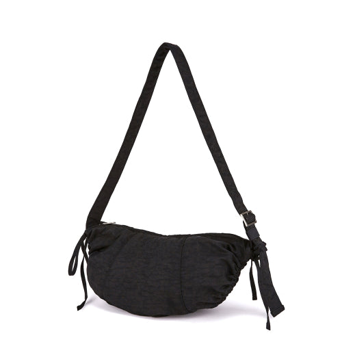 Nylon Shirring Half Moon Cross Bag FLOTFA3B10