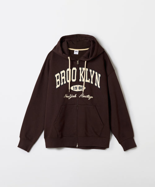 BROOKLYN Applique Hooded Zip-Up_SPMZF49C51