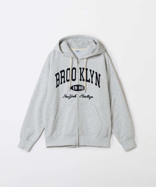 BROOKLYN Applique Hooded Zip-Up_SPMZF49C51