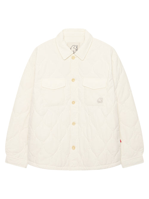 Alfame Quilting Padded Shirt - M_Off White