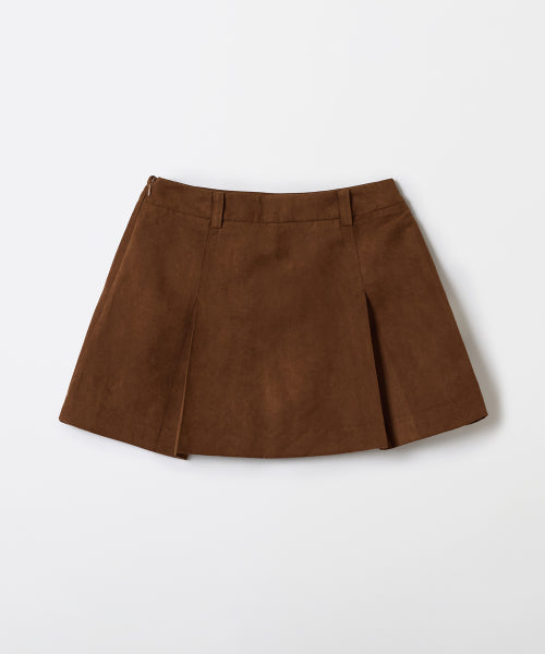 [Synthetic Leather] Suede Mini Skirt_SPWHF49W14