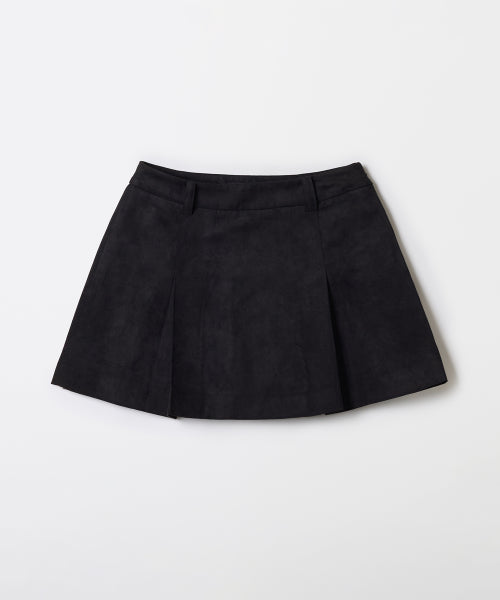 [Synthetic Leather] Suede Mini Skirt_SPWHF49W14