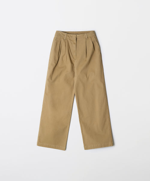 Tuck Wide Chino Pants_STPCF49G03
