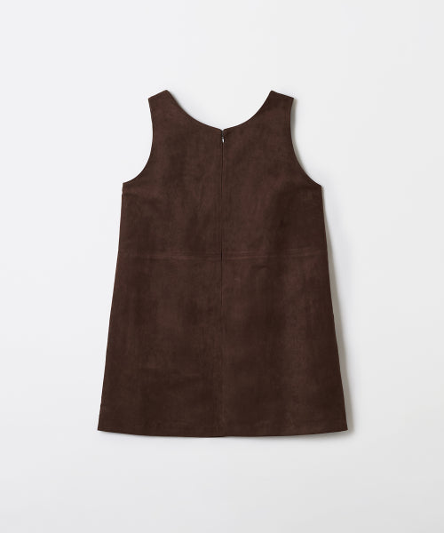 [Synthetic Leather] Mini Dress (Suede/Leather)_SPOWF49W11
