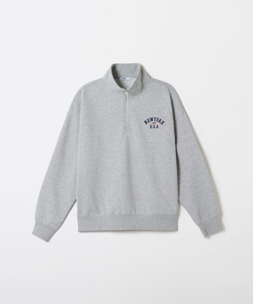 NYC Embroidery Half Zip-Up_SPMNF49C61