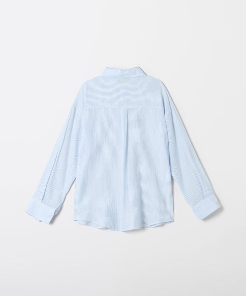 See-Through Stripe Long-Sleeved Shirt_SPYSF49G06