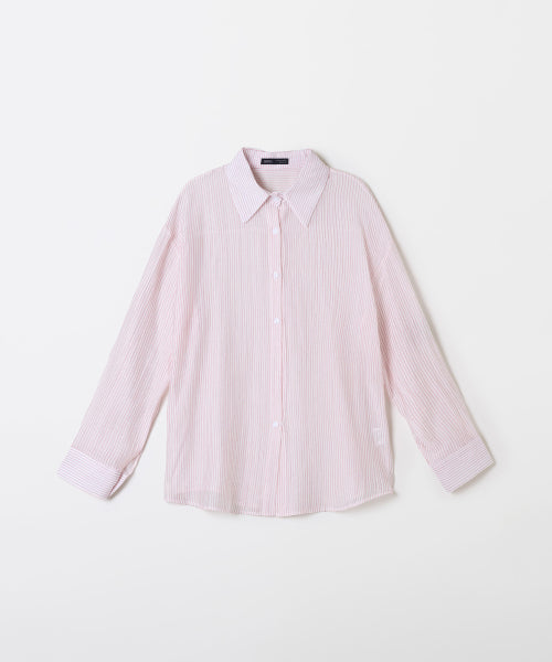 See-Through Stripe Long-Sleeved Shirt_SPYSF49G06