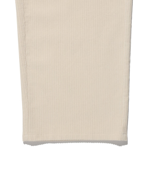 Women's Corduroy Semi-Wide Pants Cream