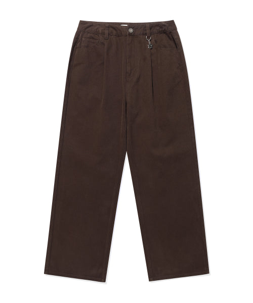 Women's Peach Cotton Pintuck Pants Brown