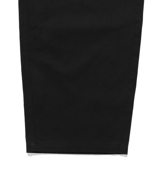 Balloon Fit Cotton Cargo Pants Black