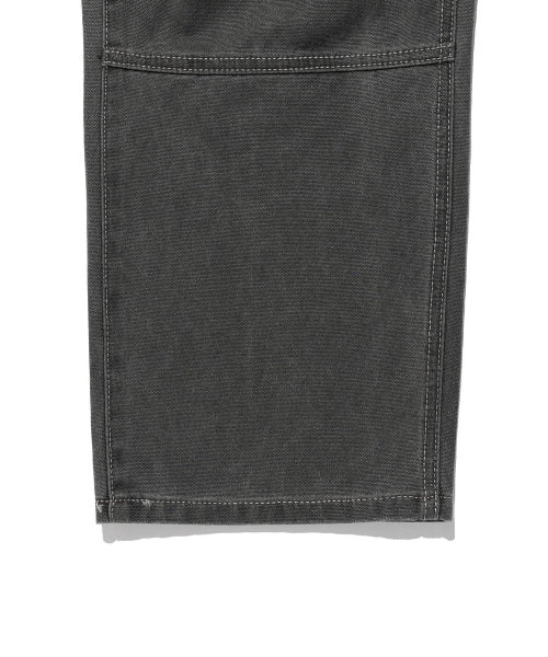 Dying Cotton Slit Pants Charcoal