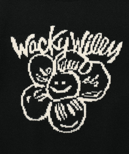 Big Lily Graphic Pullover Knit Black