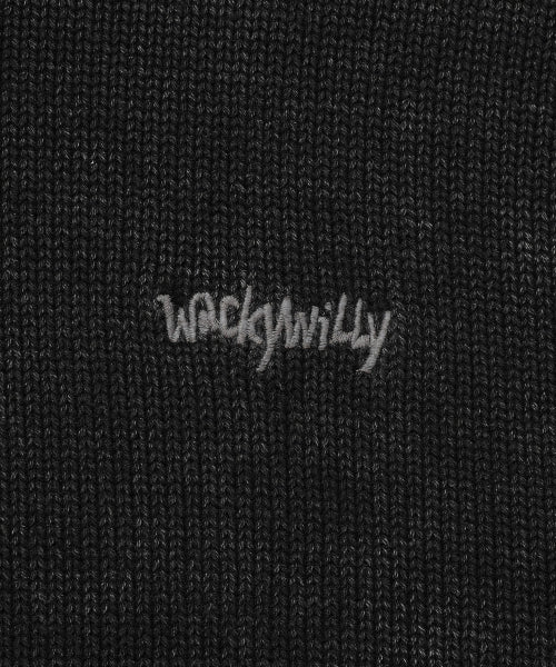 Garment Washing Pullover Knit Charcoal