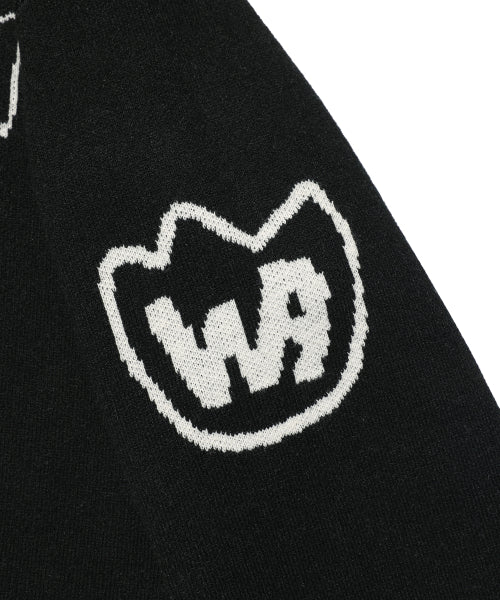 Jacquard Pullover Knit Black