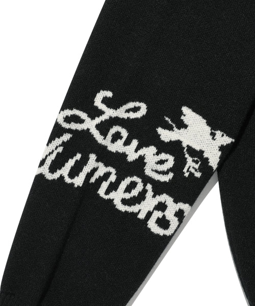 Jacquard Pullover Knit Black
