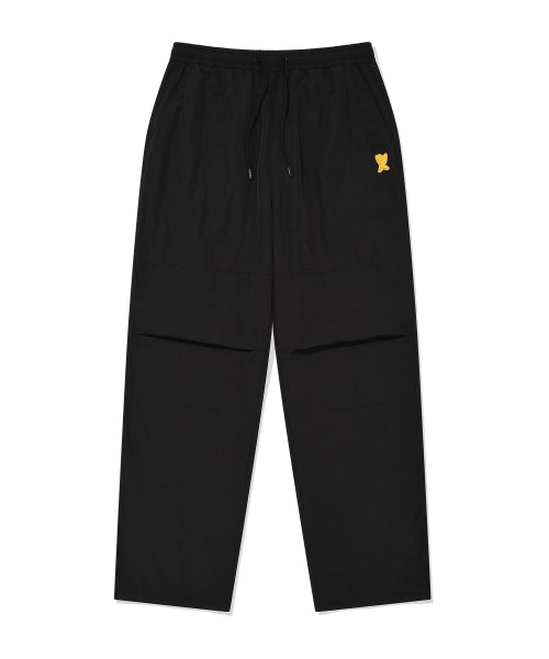 Woven Dying Pants Black