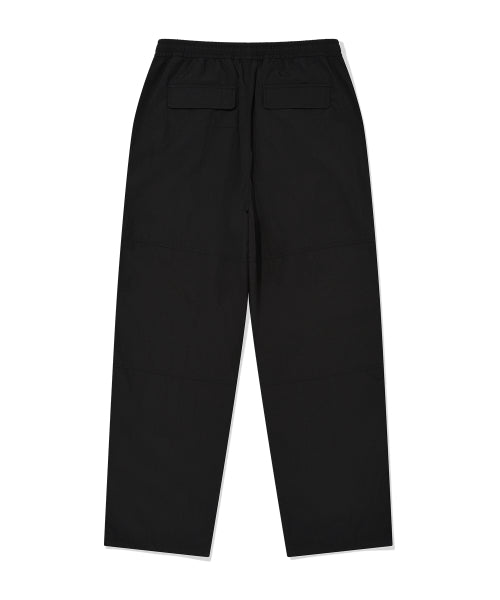 Woven Dying Pants Black