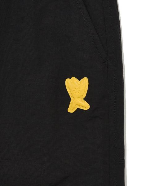 Woven Dying Pants Black
