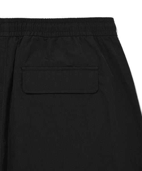 Woven Dying Pants Black