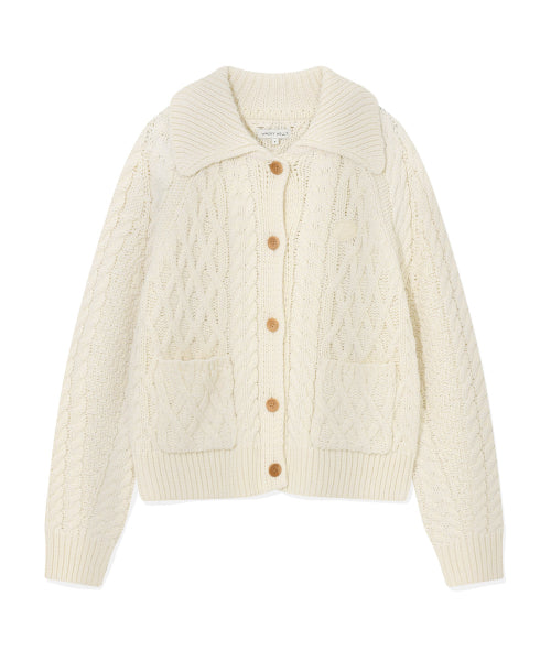 Women's Cable Cara Cardigan Cream