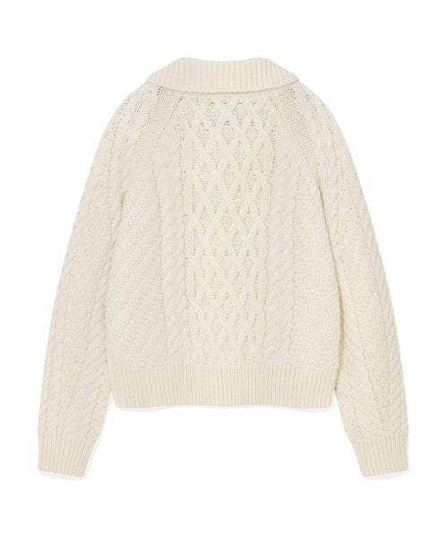 Women's Cable Cara Cardigan Cream