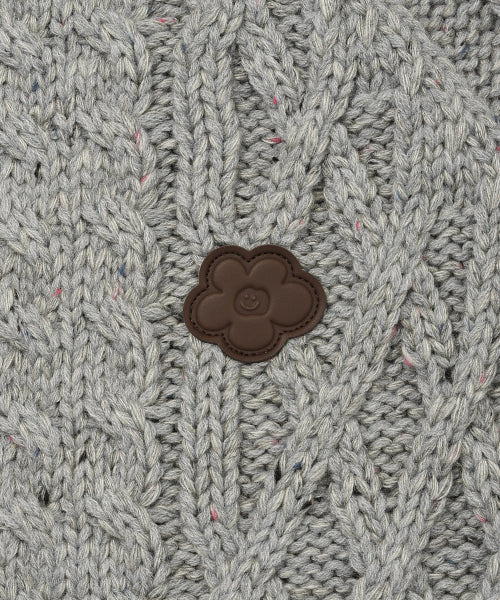 Women's Cable Cara Cardigan Gray