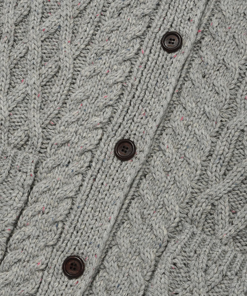 Women's Cable Cara Cardigan Gray