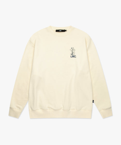 TELESCOPE BEAR SWEATSHIRT ivory