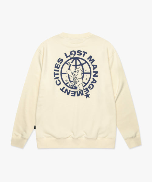 TELESCOPE BEAR SWEATSHIRT ivory