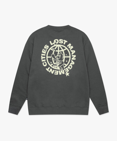 TELESCOPE BEAR SWEATSHIRT charcoal