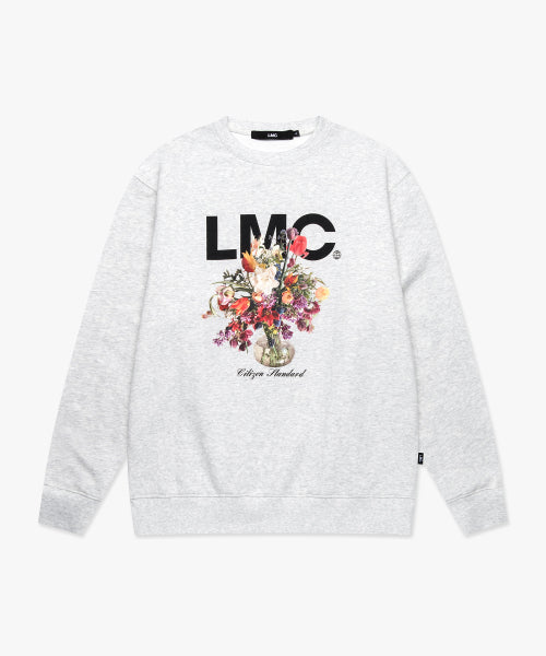 FLOWER VASE SWEATSHIRT light heather gray