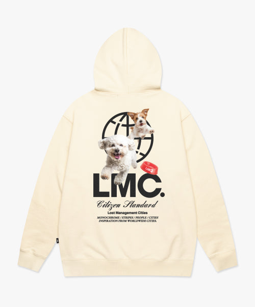 FLYING PUPPY HOODIE ivory
