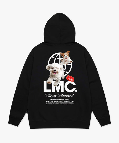 FLYING PUPPY HOODIE black