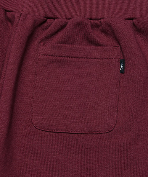 WM SHIRRING BOOTS CUT SWEAT PANTS burgundy