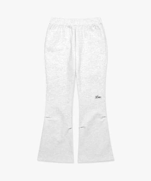 WM SHIRRING BOOTS CUT SWEAT PANTS light heather gray
