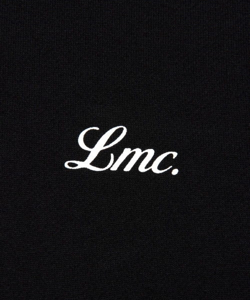 WM BACK LETTERING CROPPED HOODIE black