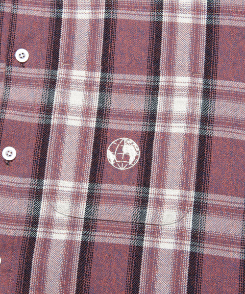 FLANNEL PLAID SHIRT pink